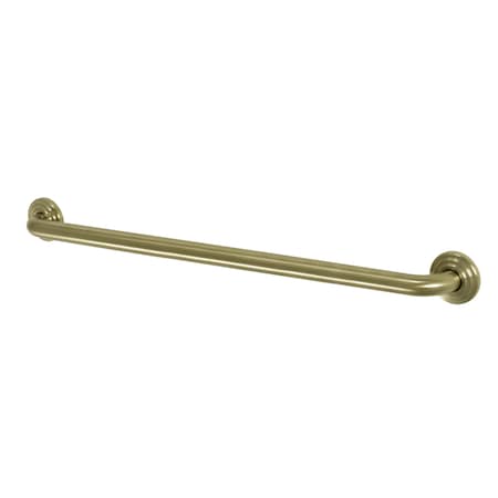 Restoration Contemporary Grab Bar, 19-1/16" L, 17 ga. Brass, Brushed Brass DR314307